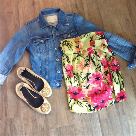 Anthropology silk strapless - Picture 12 of 13